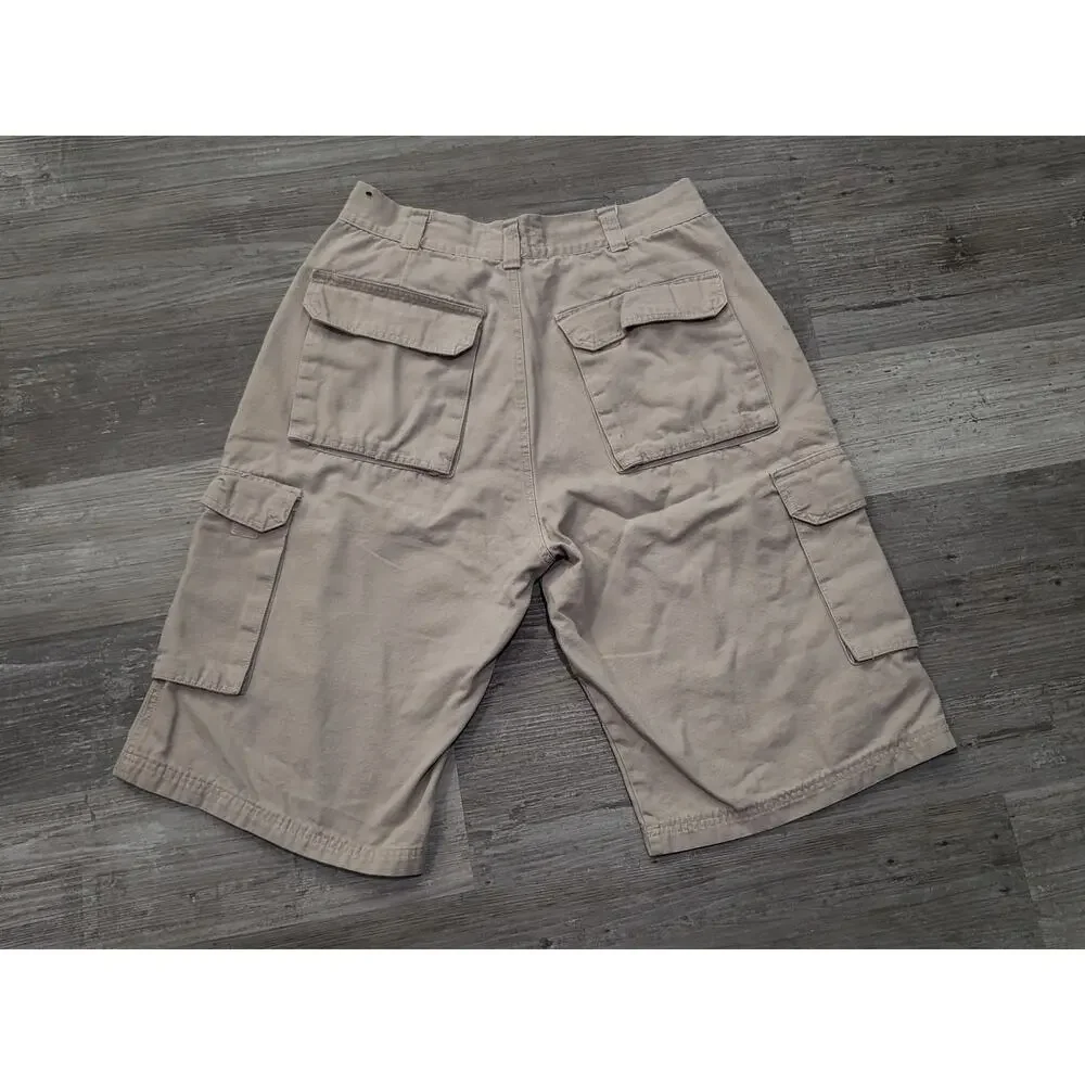 DM Dio Moda Mens Khaki Cargo Shorts 100% Cotton | Size 34